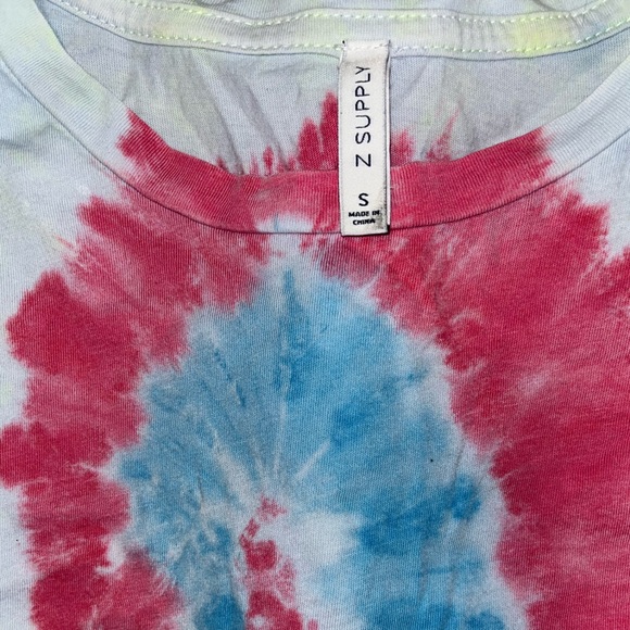 ZSupply Multi Color White Tie-Dye Tee - Picture 3 of 3
